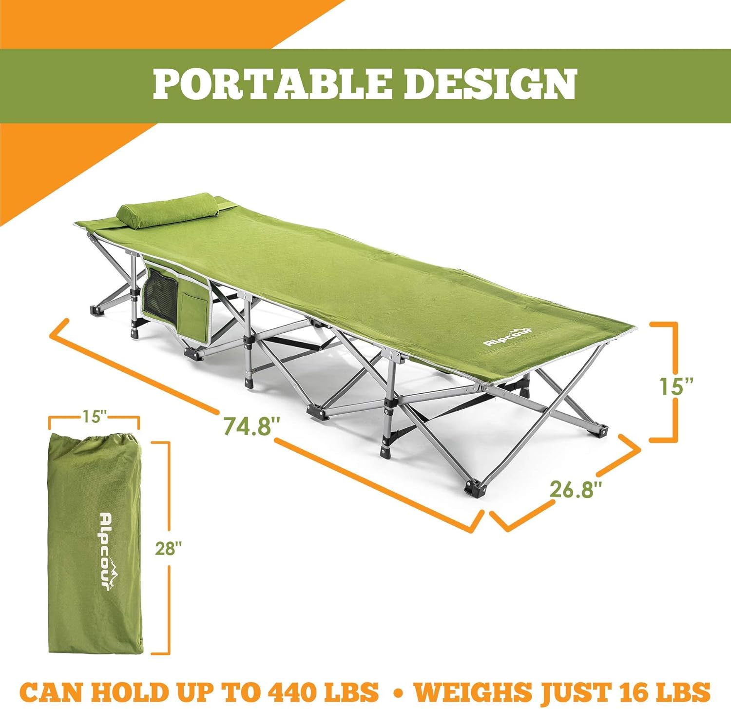 small folding cot