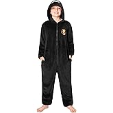 Get Trend One-Piece Pajamas for Boys, Soft Fleece Jumpsuit, Zip Front Sleepwear, Lounge Wear, Gifts for Boys