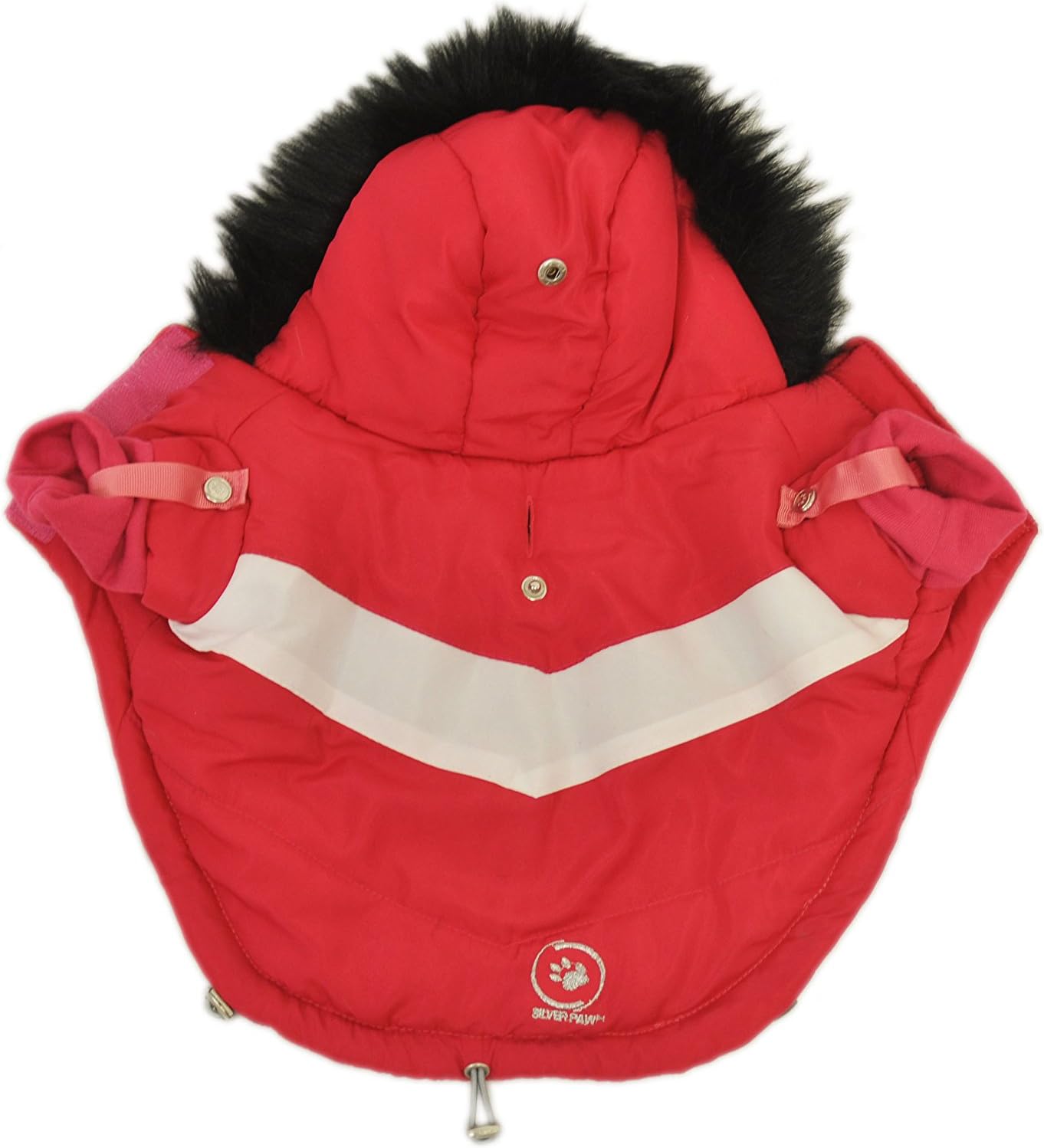Silver Paw Urban Puffy Jacket with SilverShield Technology, Reversible, Azalea