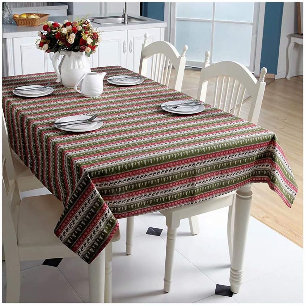 Holiday Tablecloths, Modern Christmas Table Cloths Cover for Holiday, Family