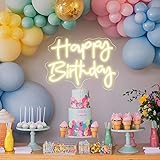 ATOTMVE Happy Birthday Neon Sign Wall