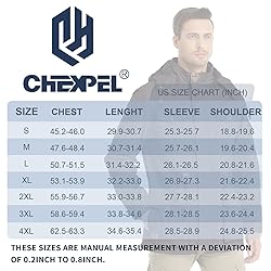 CHEXPEL Men's Thick Winter Jackets with Hood Fleece
