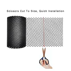 2-Pack Plastic Gutter Guard Mesh Roll 6” x 20Ft