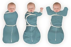 SwaddleDesigns 6-way Omni Swaddle Sack, Arms Up Swaddle for Newborn, Easy Transition Sleep Sack, Small, 0-3 mo, Heathered Tea