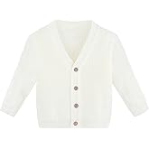 Lilax Baby Boys Basic Long Sleeve V-Neck Classic Knit Cardigan Sweater