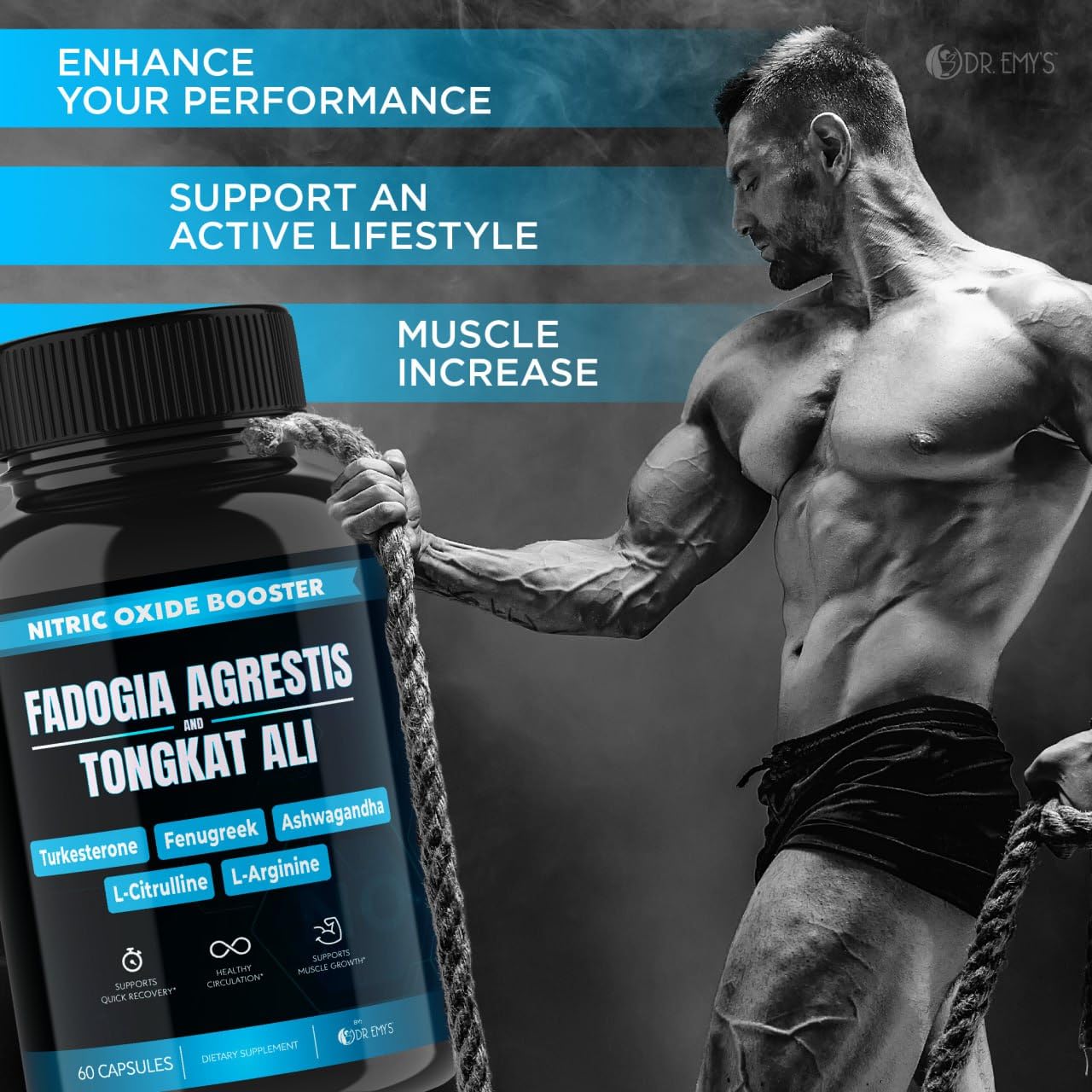 (2 Pack) Tongkat Ali Fadogia Agrestis Nitric Oxide Ashwagandha