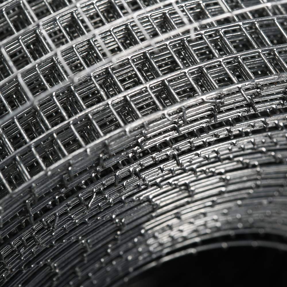 24in×50ft Hardware Cloth Galvanized - Hot Dip Galvanized Welded Wire Mesh - Equipped with Dipped Gloves - Suitable for Garden Fences, Poultry Breeding Nets, Protection Nets, Ventilation Nets, Etc.: Industrial & Scientific