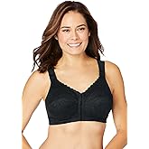 Comfort Choice Women's Plus Size Front Close Wireless Posture Bra