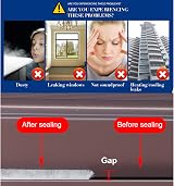 wordmouk 10m Self-Adhesive Brush Seal Strip 9x5mm White Window Door Weather view 5