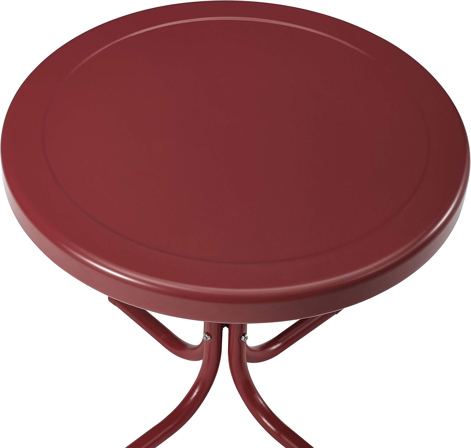 Amazon Com Crosley Furniture Co1011a Rg Griffith Retro Metal Outdoor Side Table Red Garden Outdoor