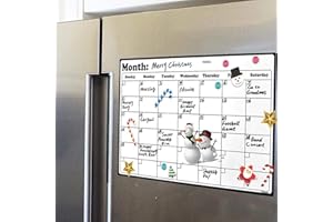 Magnetic Dry Erase Calendar Whiteboard for Refrigerator Planners 16.9 Inches x 11.8 Inches