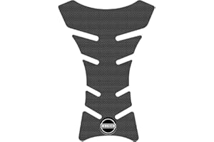 Mogico Motorcycle Tank Pad - Super Adhesive Backing High Grip Silicone Anti-Slip Grips for Fuel Tank Protection (Black Pirate)