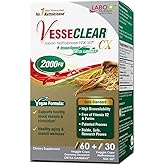 LABO Nutrition VesseCLEAR CX: Nattokinase NSK-SD + Gamma Oryzanol for Clean Blood Vessel & Healthy Ageing, Japan's Most Clinically Studied, Support Healthy Cholesterol, Heart, Vegan, Acid-Resistant