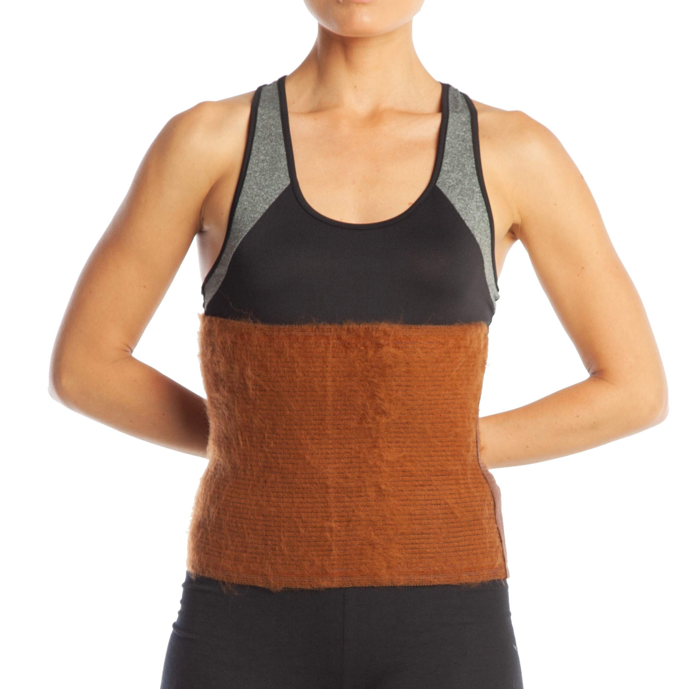 ArmoLine Camel Wool Waist Kidney Warmer Thermal Brace Belt for Men and Women Helps Lumbar Back Pain (XX-Large)