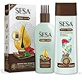 Sesa Ayurvedic Strong Roots Hair Care Combo (Oil and Shampoo + Conditioner) Complete Hair Care Regimen Hair Oil - 100ml & Shampoo + Conditoner - 200ml 2 Count (Pack of 1) Medium
