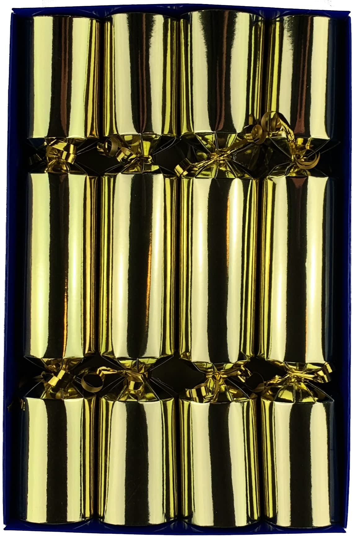 Crackers Ltd Fill Your Own Christmas Crackers - Box of 4 Gold Crackers with Gold Trim