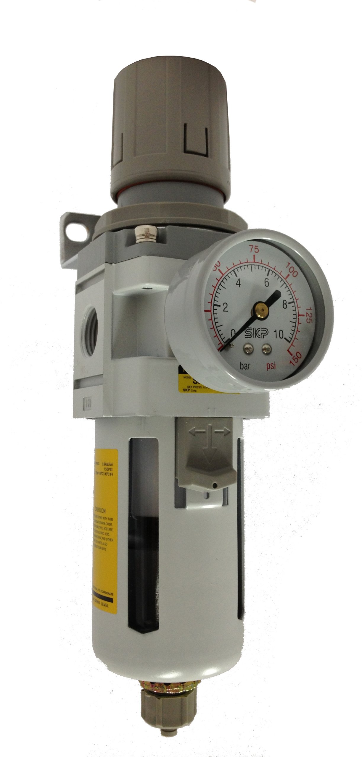 PneumaticPlus SAW3000M N03BG Air Filter Regulator Combo Piggyback 3 8 