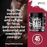 Warrior Rage Pre Workout Powder 392g 45 Servings 300mg Caffeine UK view 3