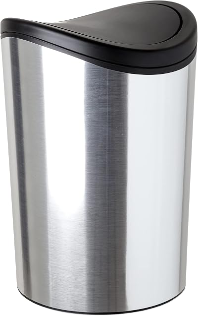 TATAY 6L Bathroom Bin Swing Lid Compact Modern Design 19x19x28 cm