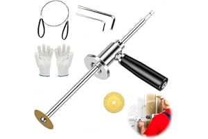 Inside Pipe Cutter for PVC Pipe Adjustable Internal Rotary Cutting Tool with Stainless Steel Blade Pistol Grip Handle Precisi