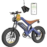Gyrocopters Ocean Electric Dirt Bike for Adults NFC Lock Key Card, 20" x4 | Fat Tire 1500W Ebike, Speed upto 55Km/h, PAS Rang