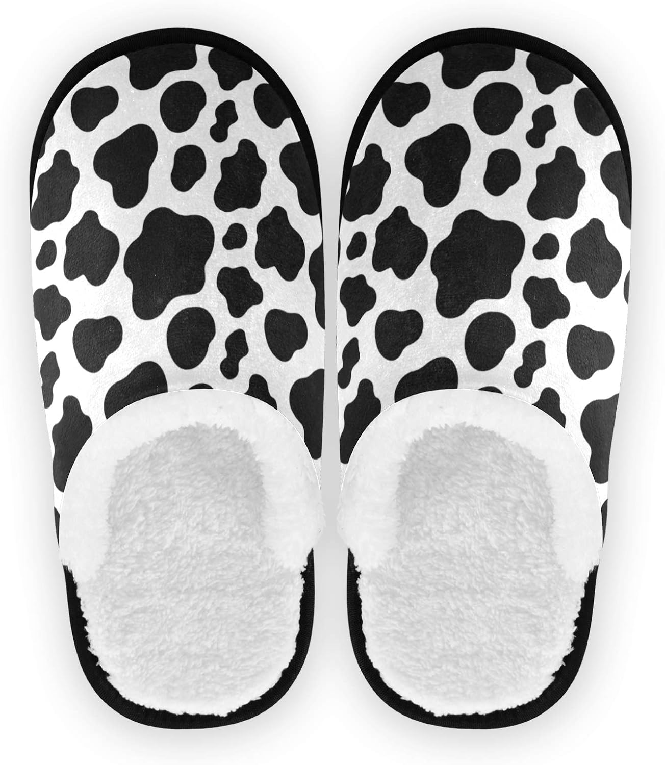 Linomo Cow Spots Print Slippers for Women Men Kids, Womens