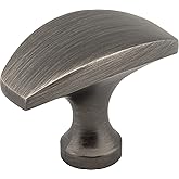 Elements 382BNBDL Cosgrove Collection 1.5 Inch Rectangular Cabinet Knob, Brushed Pewter Finish