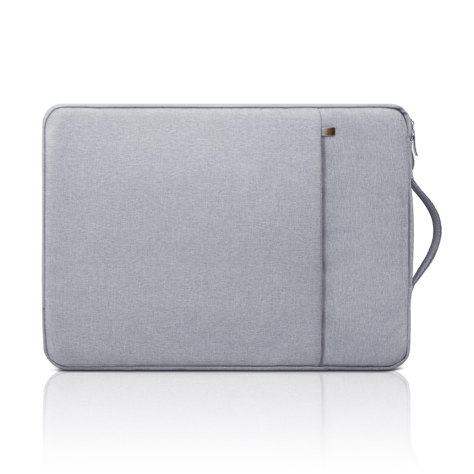 jooeer 14 Inch Laptop Sleeve Case for MacBook Pro M4 M3 M2 M1 2025-2021 Chromebook Notebook 14", Protective Waterproof Cover with Handle Pocket, Slim Padded Computer Carrying Bag, Grey