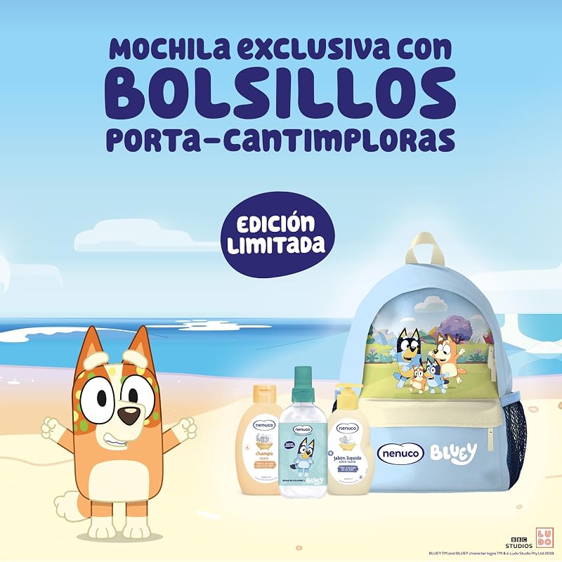 Cologne Water Original fragrância spray formato 240 ml, Edição Limitada Bingo (Bluey), recomendado para bebés a partir dos 3 meses