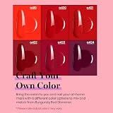 beetles Gel Polish Bloody Mary 6Pcs Red Burgundy Glitter Nail Kit view 3