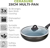Tower Cerasure 28 cm Multi-Pan Aluminium Body Induction Non-Stick Graphite view 2