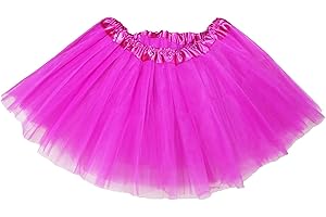 HIWIND Tutus for Women 5 Layered Tutus Girl Teens Short Skirt Colorful Running Skirts Rave Costume Tutu Dance Skirt