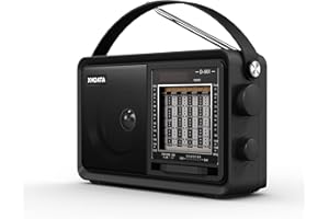 RADIWOW XHDATA D-901 Shortwave Radio AM/FM/SW Analog DSP Radio Transistor Radio with Good Reception Battery Operated Or AC Power USB/TF MP3 Player and Wireless BT Play with Large Knob Good for Parents, Elder
