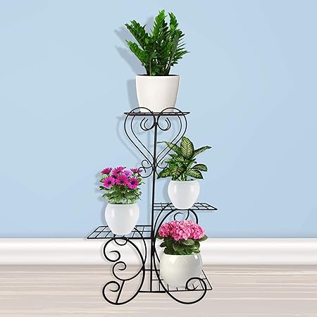 TrustBasket Bell Flower Planter Stand for Plants, Pack of 1