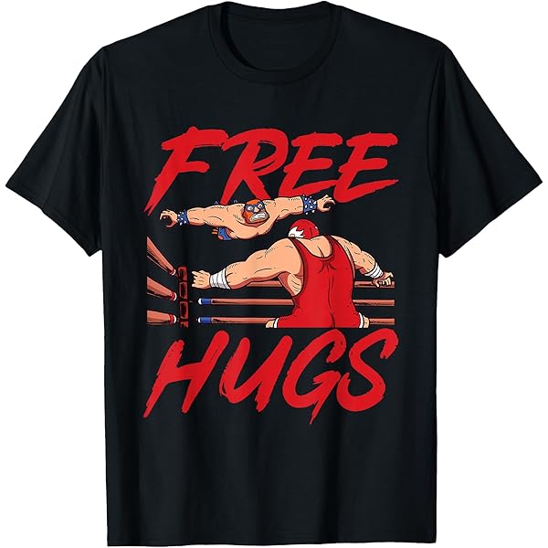 Amazon.com: Wrestling - Funny Free Hugs Wrestling T-Shirt