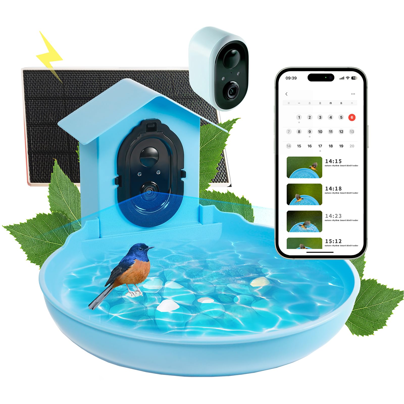Photo 1 of Nature's Rhythm Bird Bath, Decorative Outdoor Garden Decor