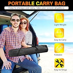 AZXRHWYGS Projector Screen with Stand 120 inch