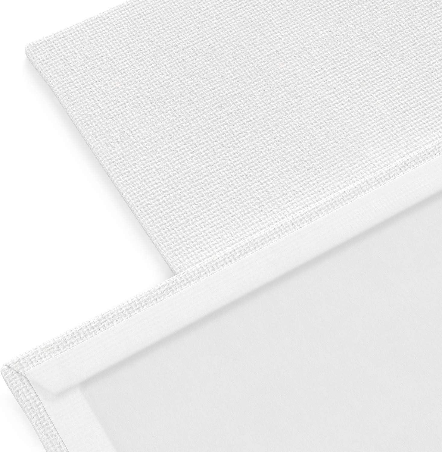 Arteza Painting Canvas Panels Multi Pack, 5x7", 8x10", 9x12", 11x14", Set of 28, Primed White, 100% Cotton with Recycled Board Core, for Acrylic, Oil, Other Wet or Dry Art Media, for Artists: Posters & Prints