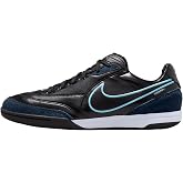 Nike Tiempo Streetgato Indoor/Court Low-Top Soccer Shoes (White/Pink Blast/Racer Blue)