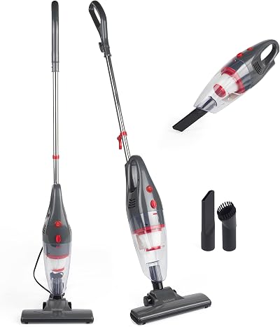 Beldray 2 in 1 Upright Vacuum Cleaner 600W Bagless 1L HEPA Corded