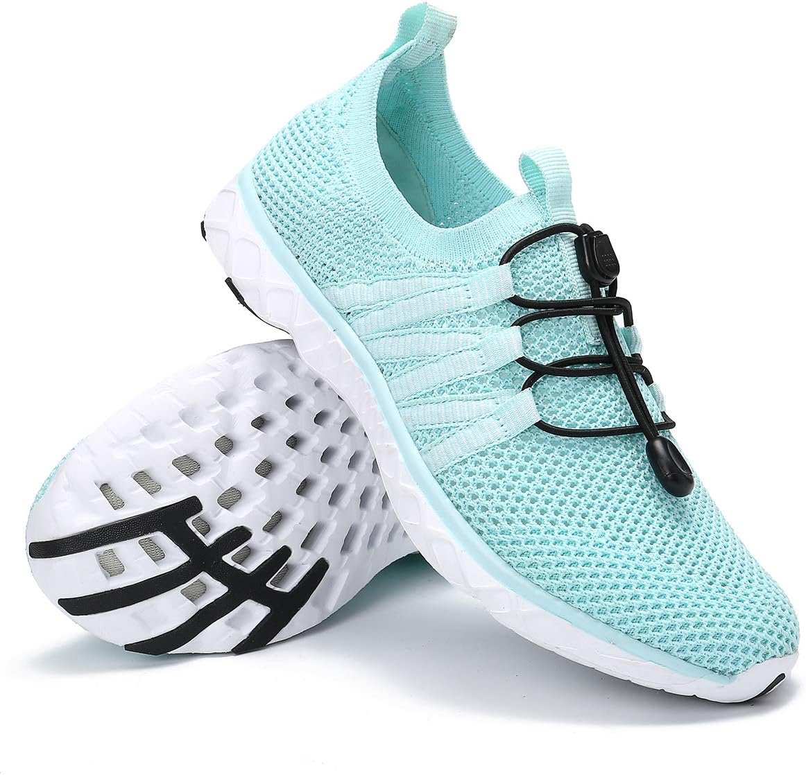 gracosy Water Shoes Quick Drying Womens Water Sports Running Shoes Lightweight Outdoor Beach Pool Exercise Slip On Walking Sneakers Shoe Cushion Comfort Anti Slip Trainer Athletic Running Shoes 4-7 UK