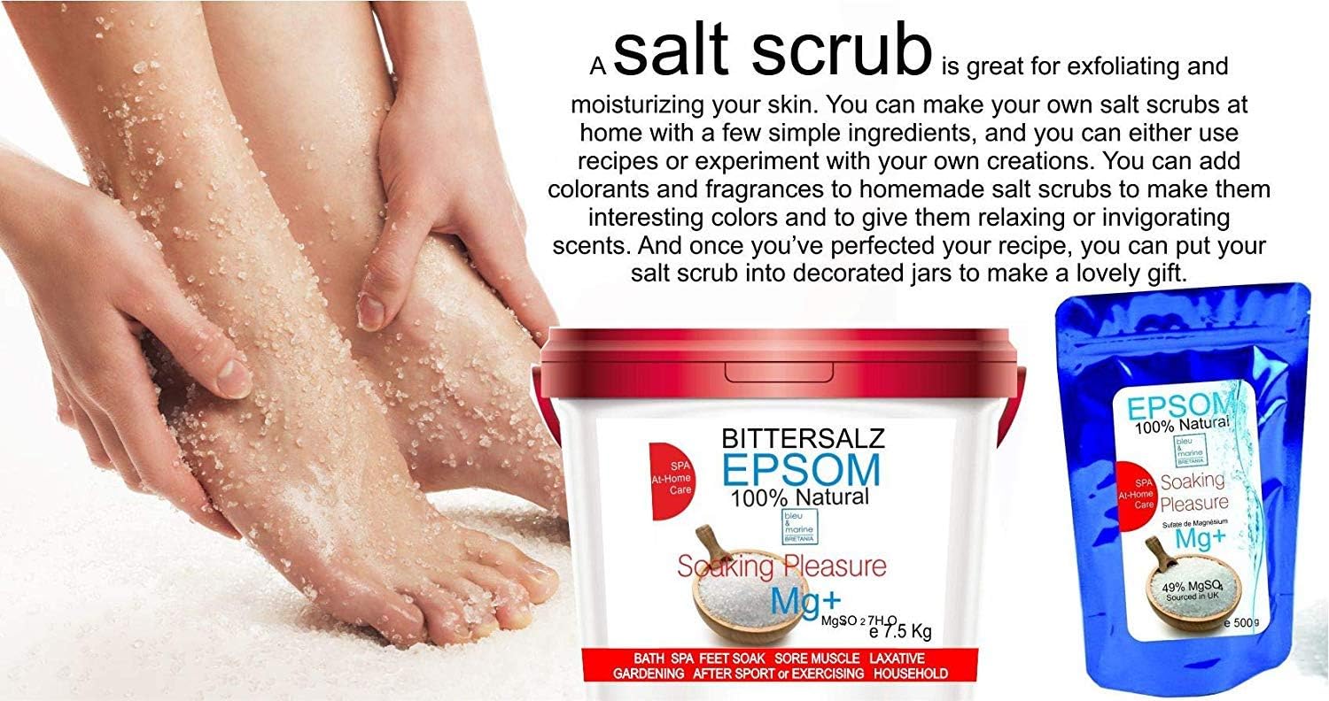 Deep Sleep Epsom Bath Salts - Relaxing Foot Soak & Full-Body Detox - Natural Magnesium for Skin Exfoliation & Muscle Relaxation 1000 g - Image 4