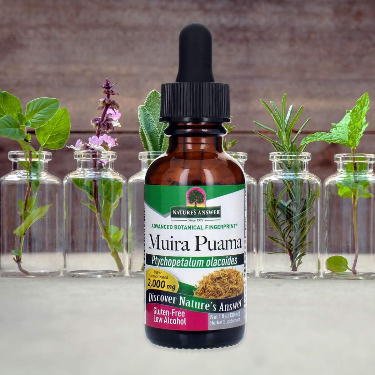 Nature's Answer Muira Puama, Low Alcohol, 2,000 mg, 1 fl oz (30 ml): Health & Personal Care