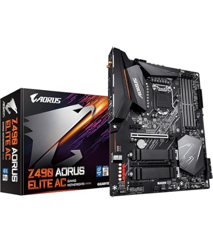 Amazon.com: GIGABYTE Z490 AORUS Elite (Intel LGA1200/Z490/ATX/2xM