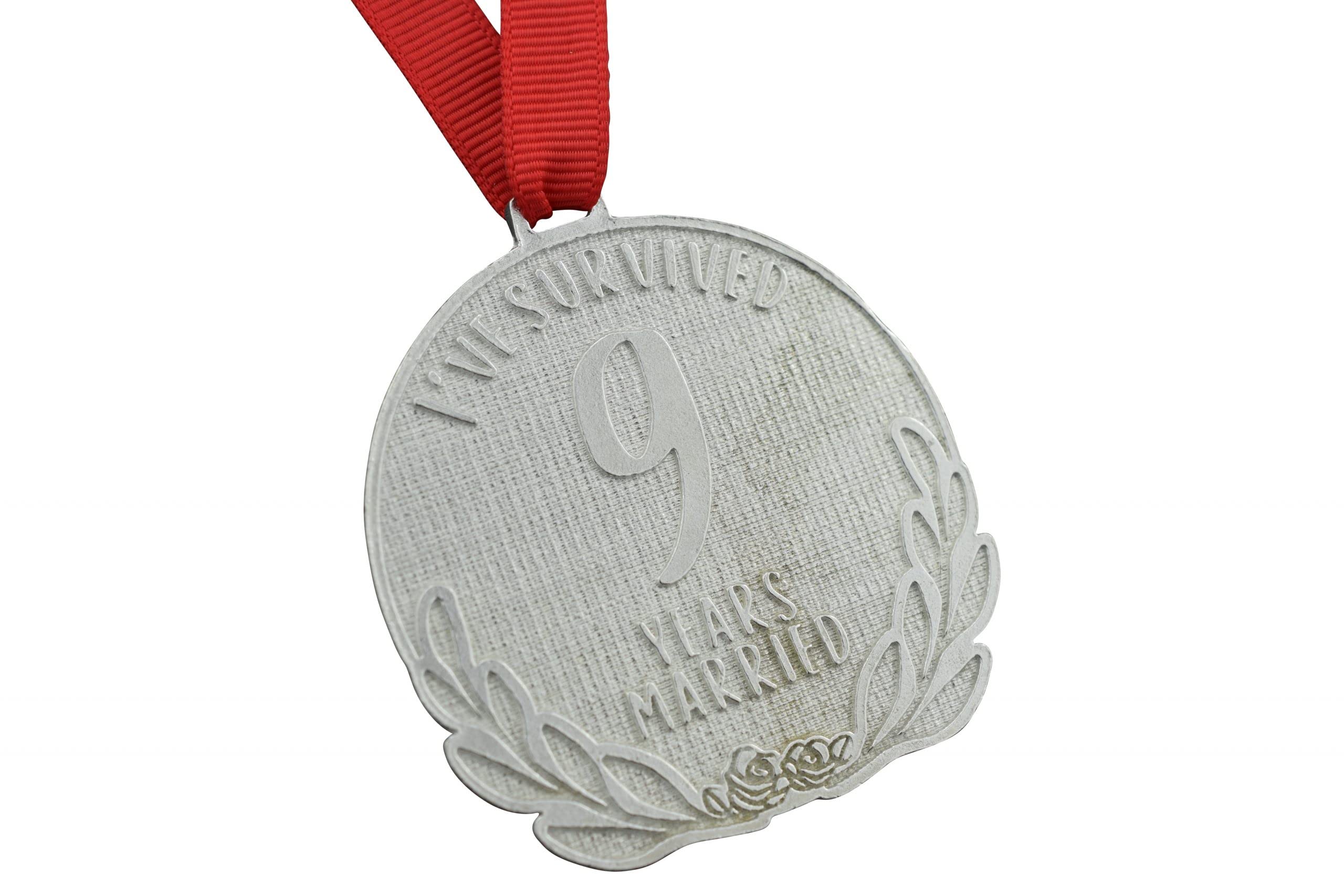 Pirantin 9th Anniversary Medal – I’ve Survived 9 Year Married Medal