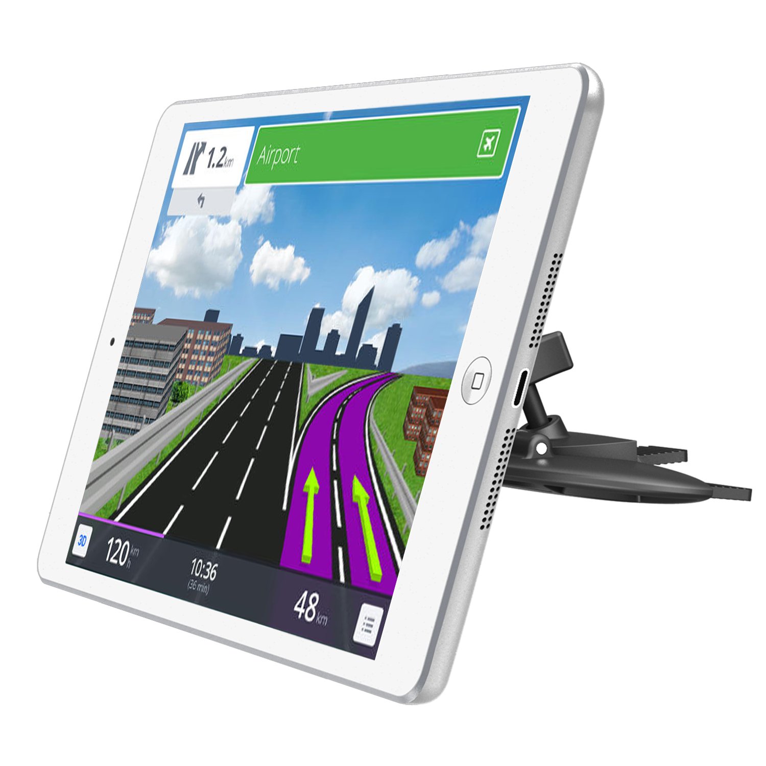 Car CD Slot iPad Mount Universal Tablet Dash Holder 6 to 10.1