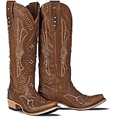 Yolkomo Cowboy Boots for Women Knee High Western Cowgirl Boots