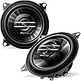 Pioneer TS-G1020S Car Speakers (Pair) - 4" 2-Way Car Coaxial Speakers, 210 Watts Max Power, 4-Ohm Impedance, 30mm Balanced Dome Tweeter, Full Range
