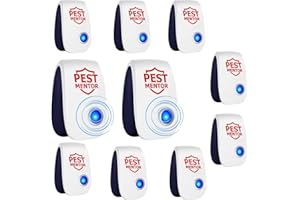 PESTMENTOR Ultrasonic Pest Repellent-10 Packs Plug in Indoor for Rodents Mice Cockroach Bug Roach Mosquitoes, Insect Repellent for Bugs, Ultrasonic Plug in for Mosquitoes Rats Mice Spiders Ants Roaches Bugs