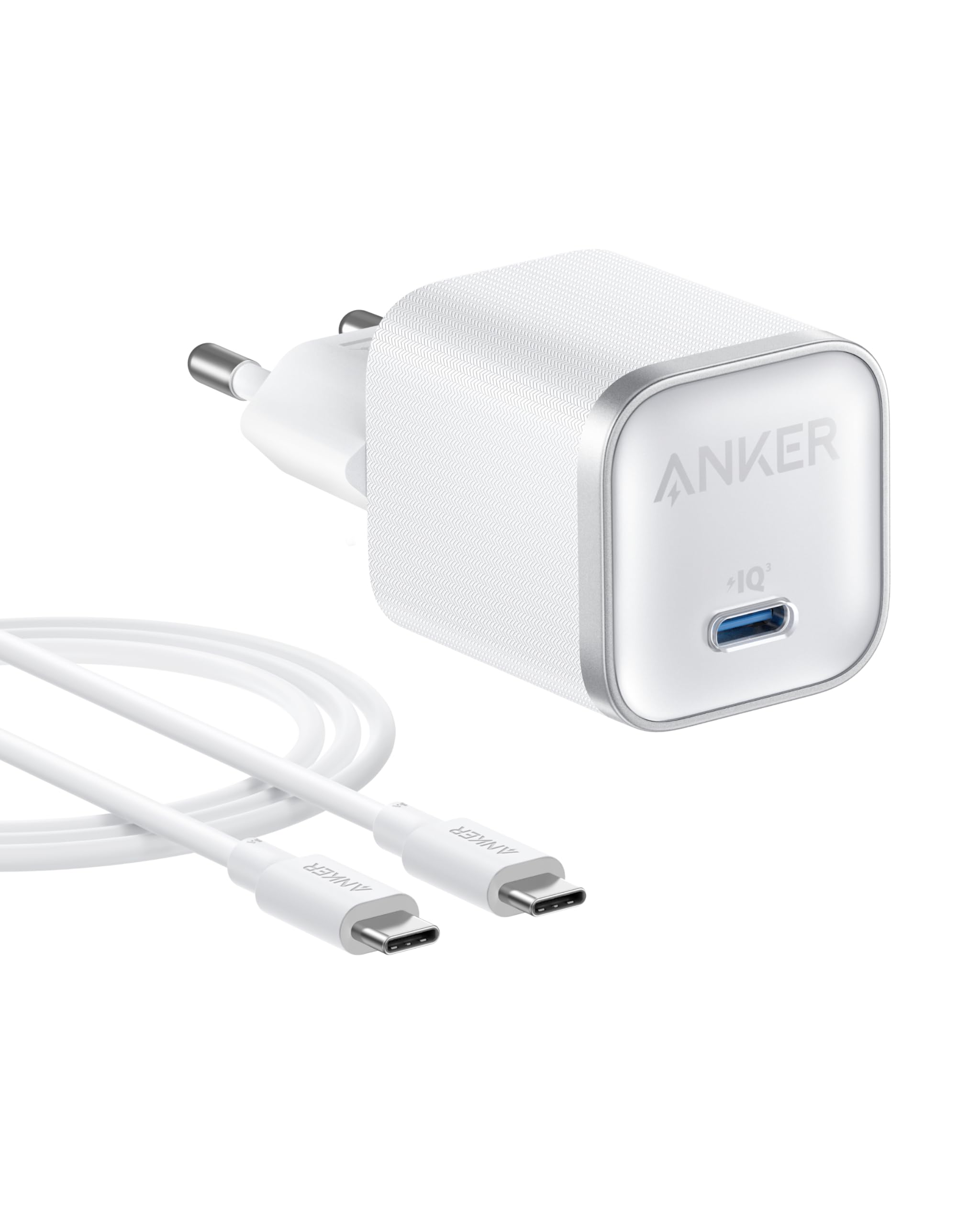 Anker Nano 45W USB C Ladegerät, kompakter Netzteil, Schnellladegerät für iPhone 17/Pro/Pro Max/iPhone Air/16/15, MacBook, Pixel 9, iPad, Samsung Galaxy S25 Ultra/S24 Serie (inkl. 1,8m Kabel)